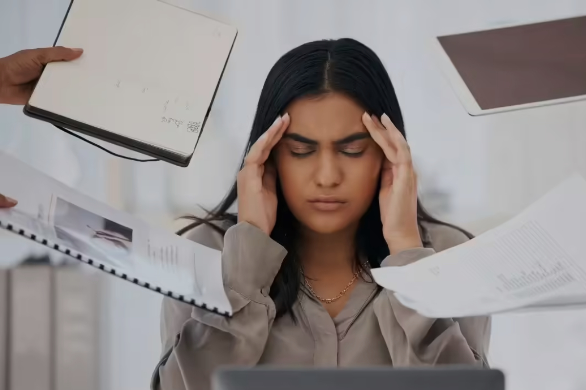 Natural energy drink for focus and stress relief at work